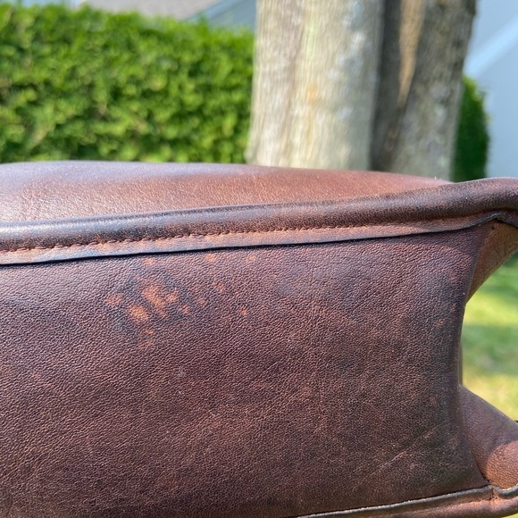 VINTAGE COACH BAG SLIM SATCHEL NYC MAHOGANY - Picture 8 of 16